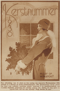 717369 Advertentie van het weekblad 'Utrecht in Woord en Beeld', Boothstraat3 te Utrecht, voor het extra 'Kerstnummer 1930'.